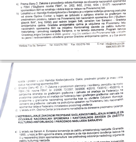 Komisija Drvenija zahtjev prema Ministarstvu2