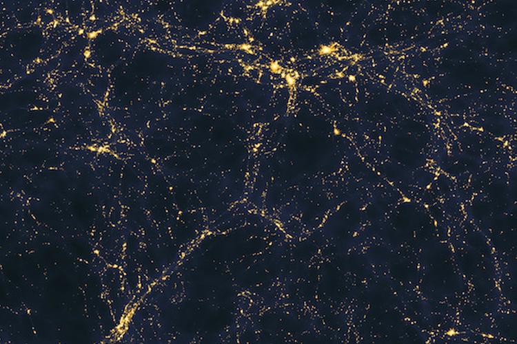 Large scale structure of light distribution in the universe