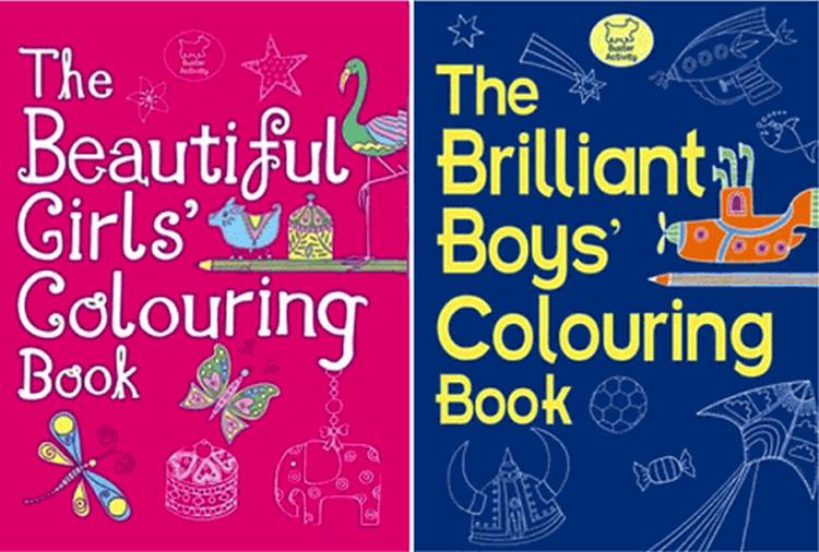 boy vs girl coloring book