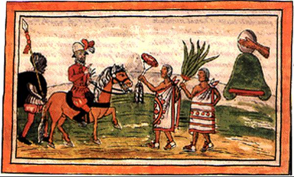 konkvistadori Susret Kortesa sa Astecima