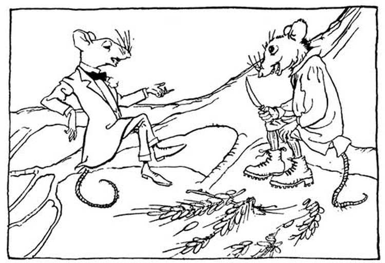 Rackham town mouse and country mouse