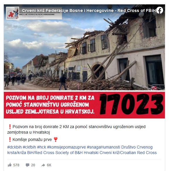 Screenshot 2020 12 30 Crveni križ BiH otvorio humanitarni broj Pozivom na 17023 donirate 2 KM ugroženom stanovništvu Hrvatspng
