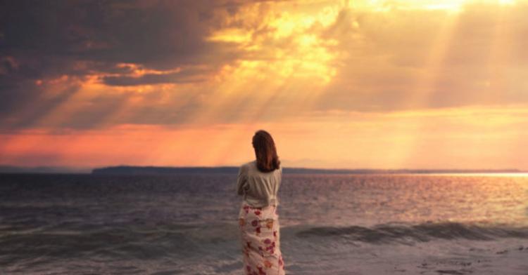 mood girl sunset sea lights alone 860x450 c
