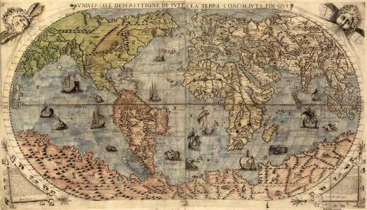stara mapa sveta