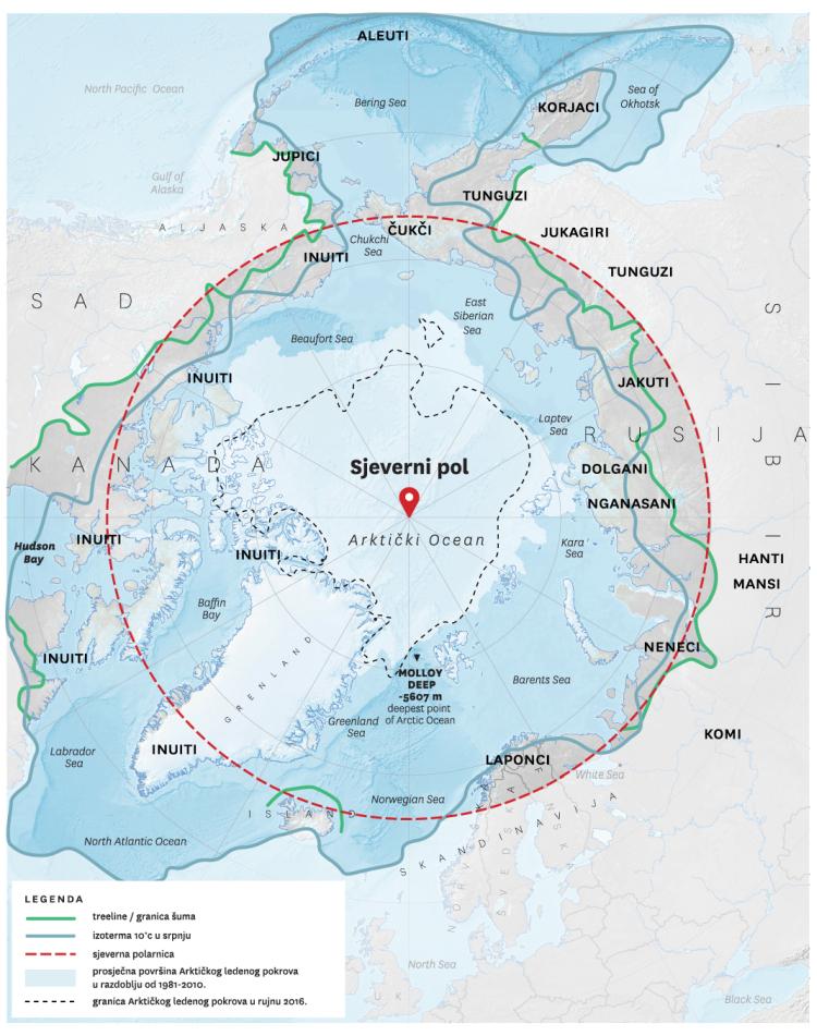 Slika 2 karta autohtonih naroda Arktika